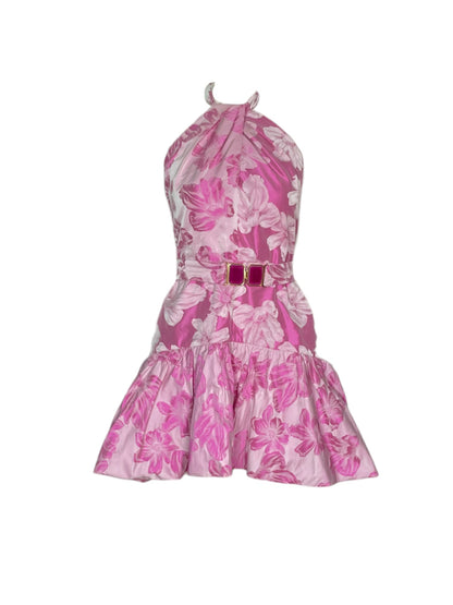 vestido mini spring rosa