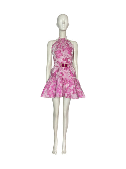 vestido mini spring rosa