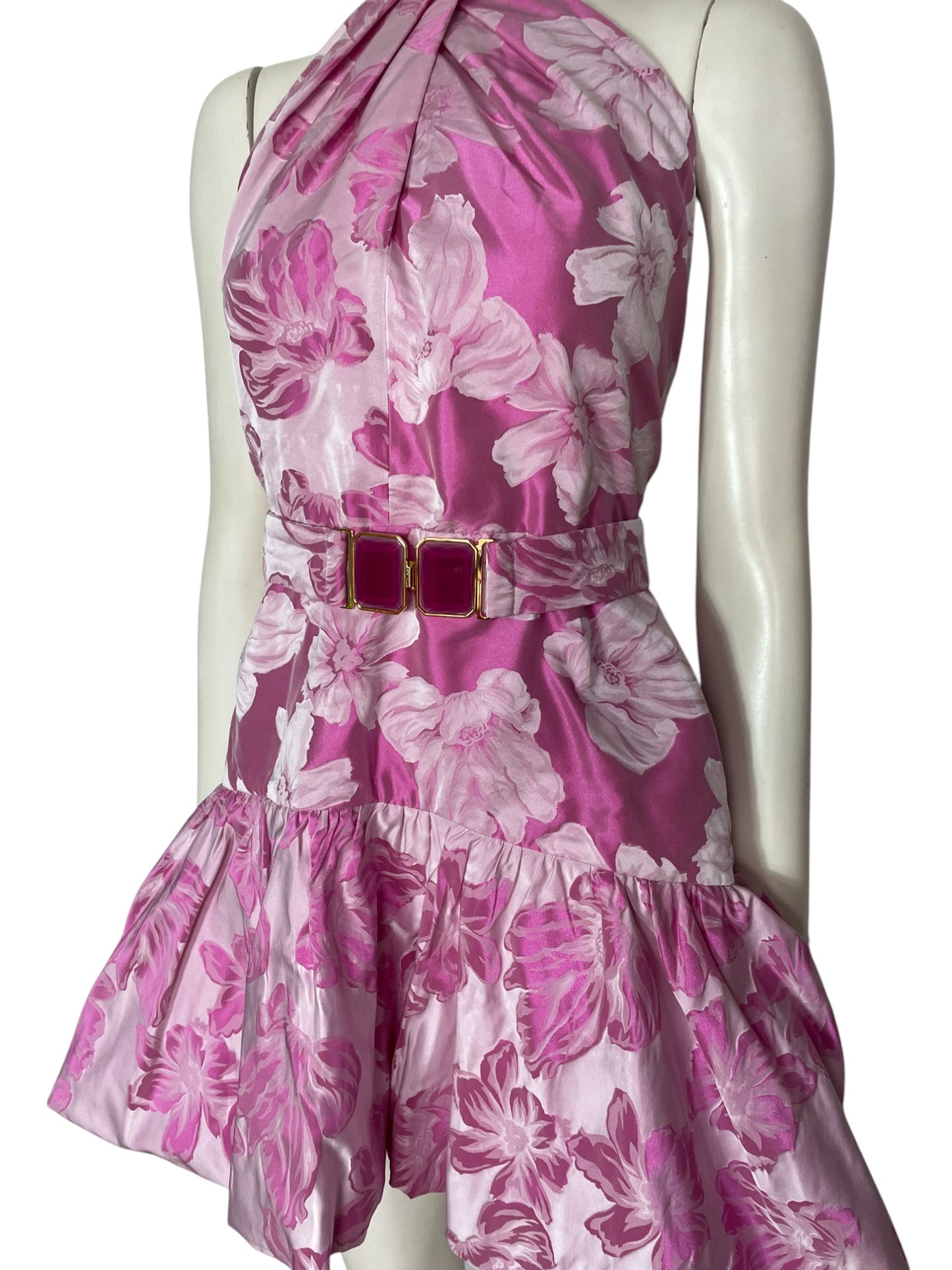 vestido mini spring rosa