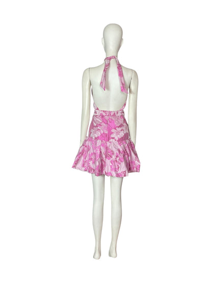 vestido mini spring rosa