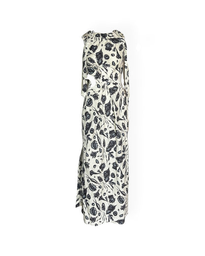 Vestido estampado flores azul