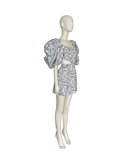 mini dress con cut out a los lados