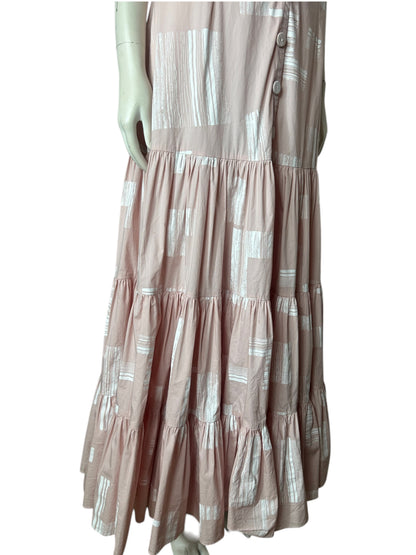 Vestido maxi palo rosa manga larga