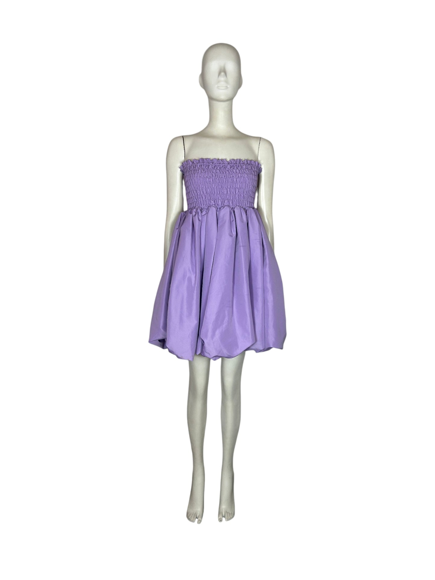 Mini vestido globo color lila
