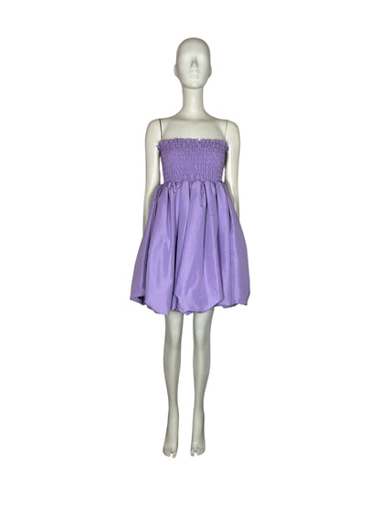 Mini vestido globo color lila