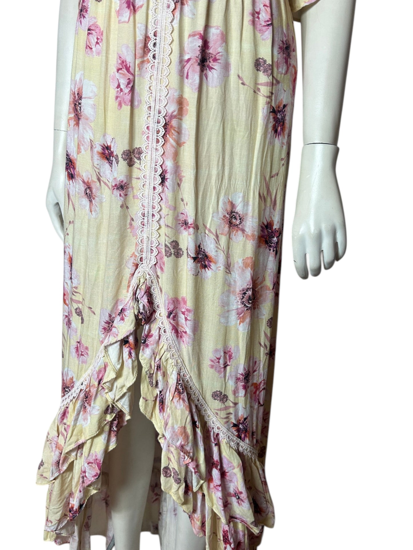 Vestido floral amarillo