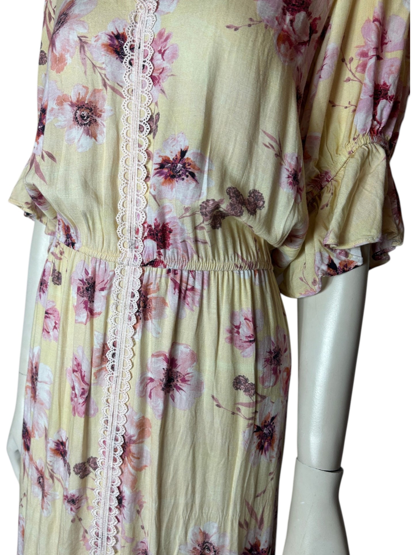 Vestido floral amarillo