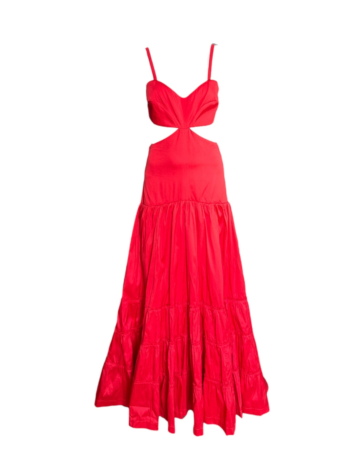 Vestido maxi rojo