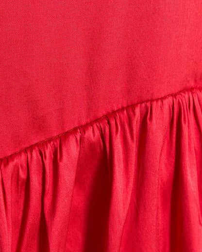 Vestido maxi rojo