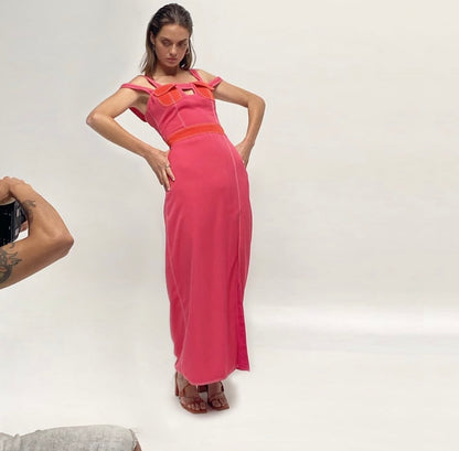 flirty hue Maxi dres