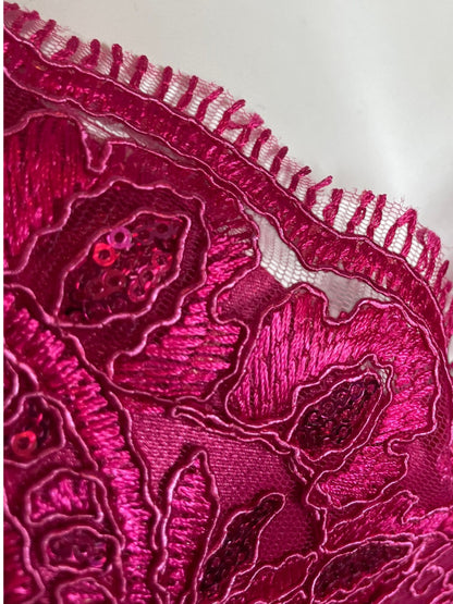 top floral lentejuelas
