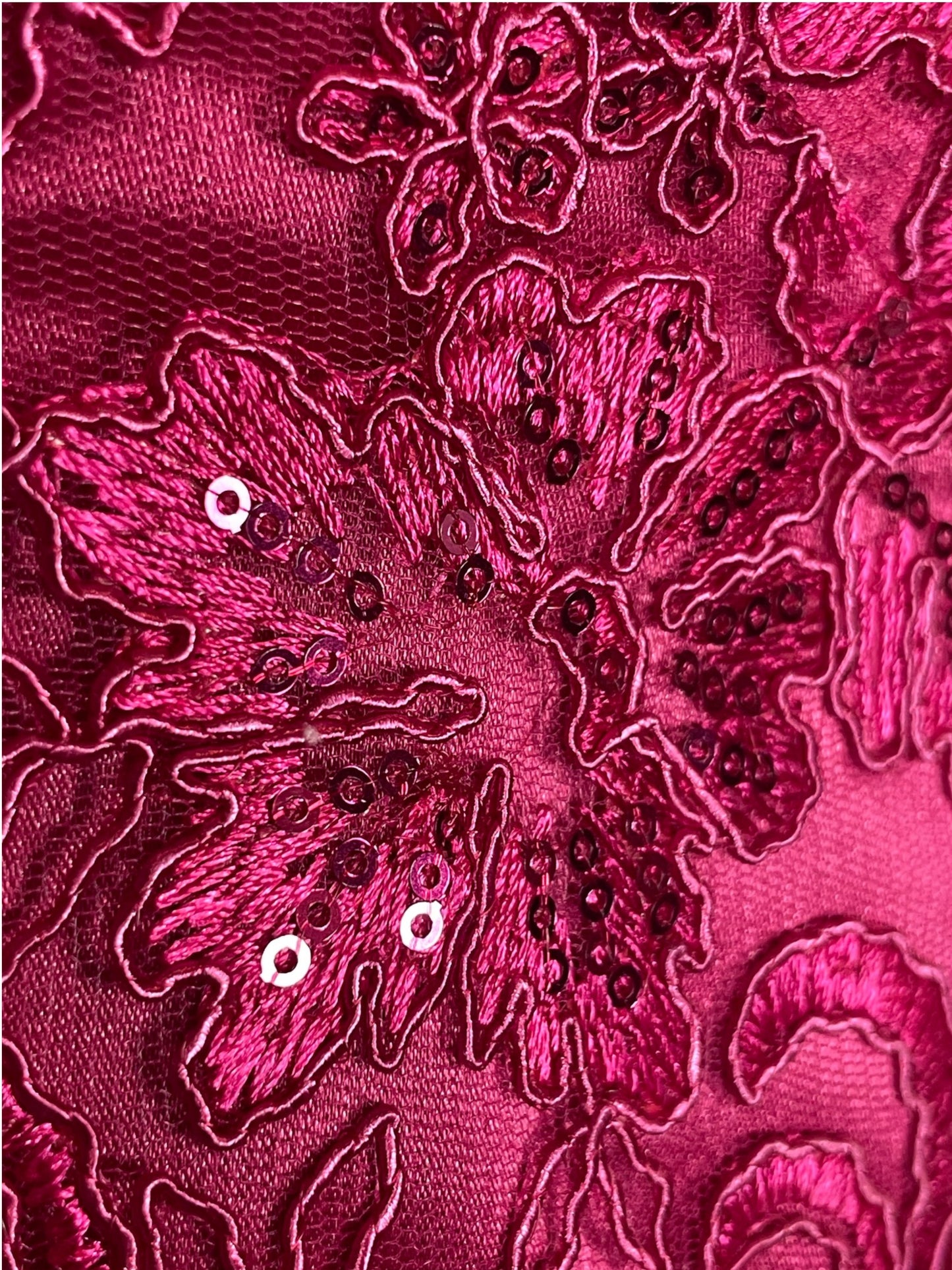 top floral lentejuelas