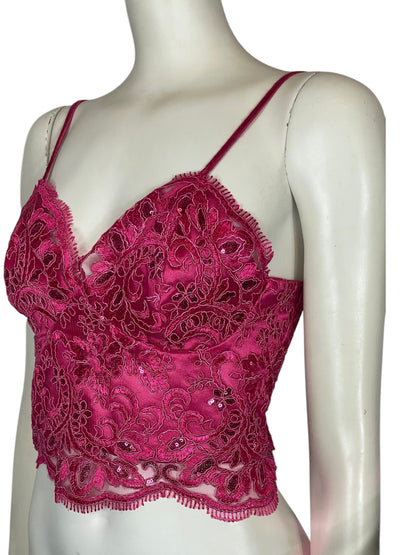 top floral lentejuelas