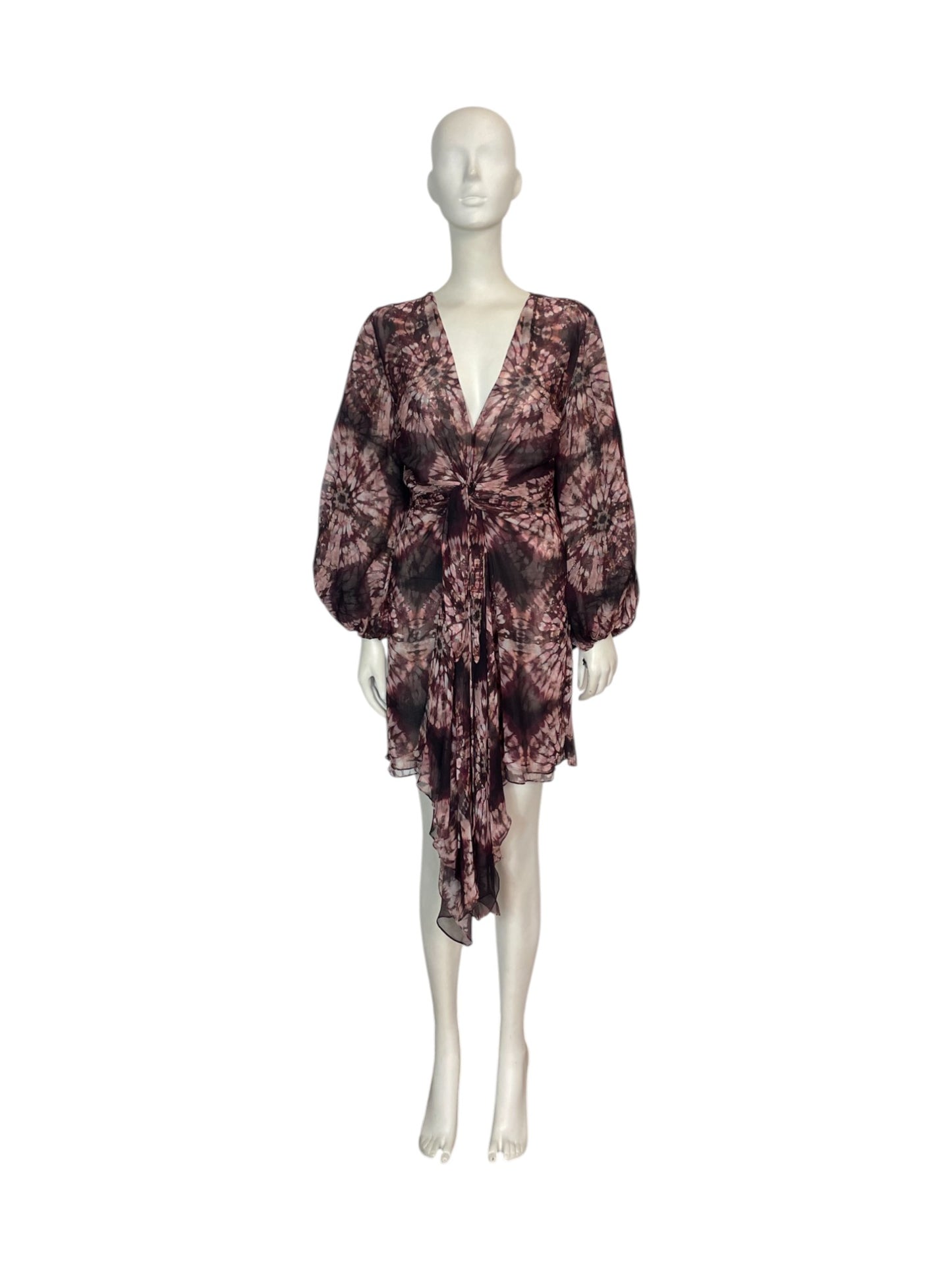 Mini vestido con mangas largas