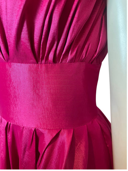 maxi dress fucsia
