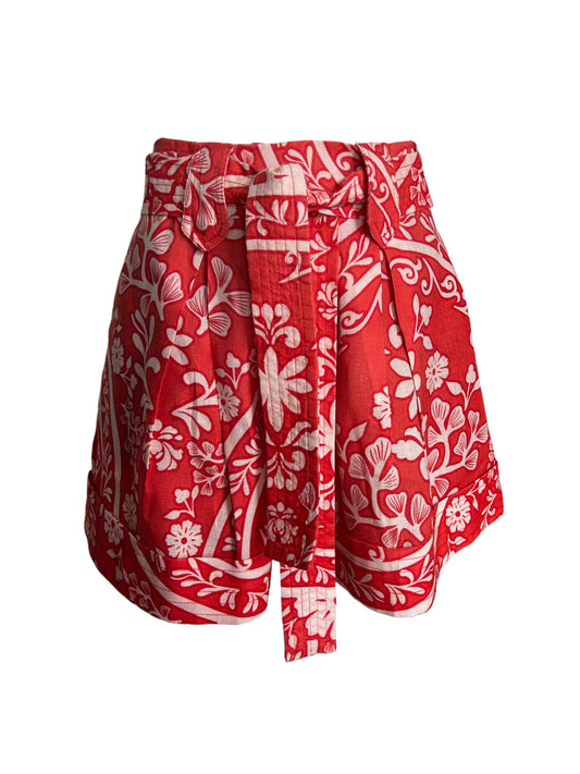 Short en lino con amarre
