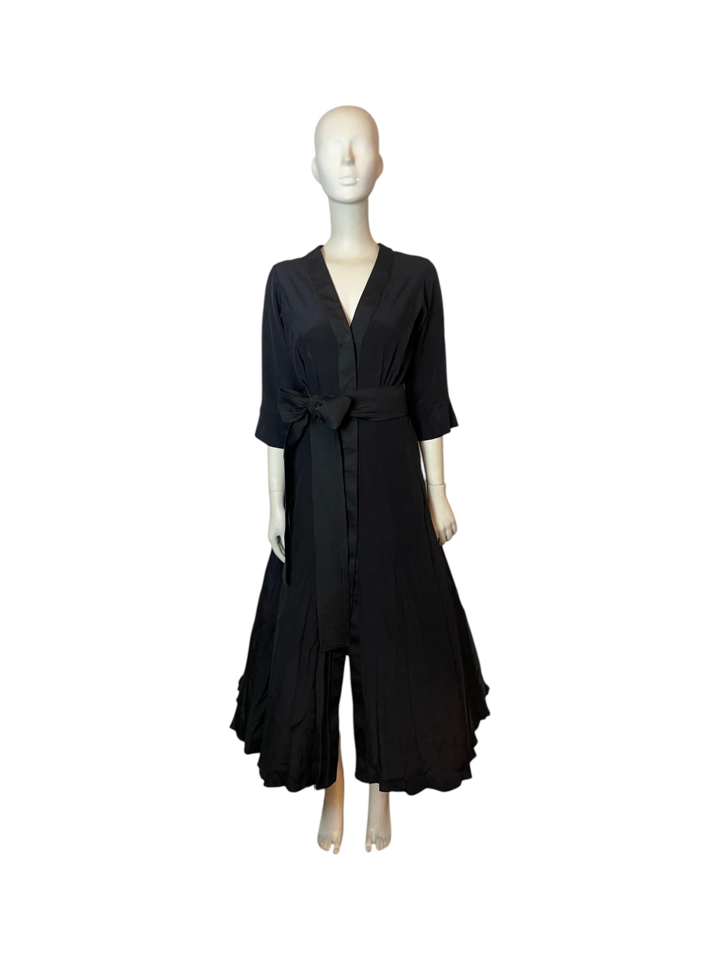 vestido en seda negro
