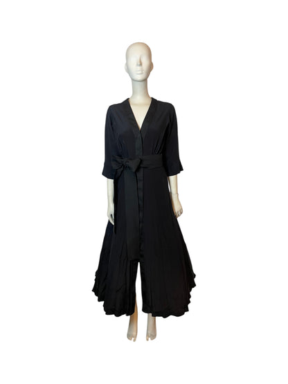 vestido en seda negro
