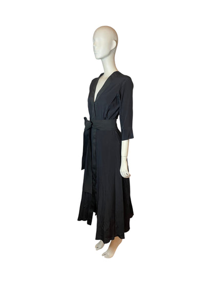 vestido en seda negro