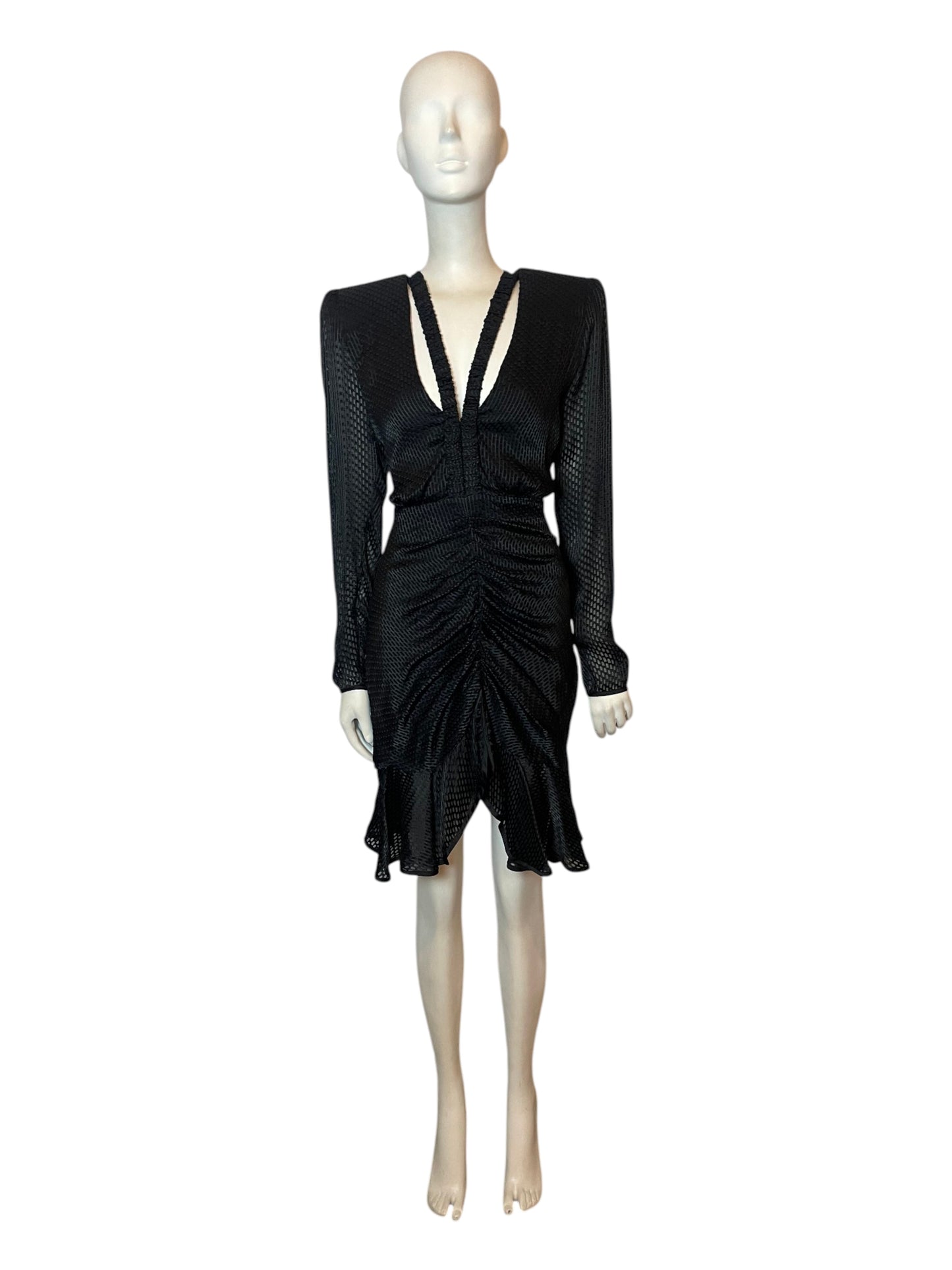 Vestido negro con mangas