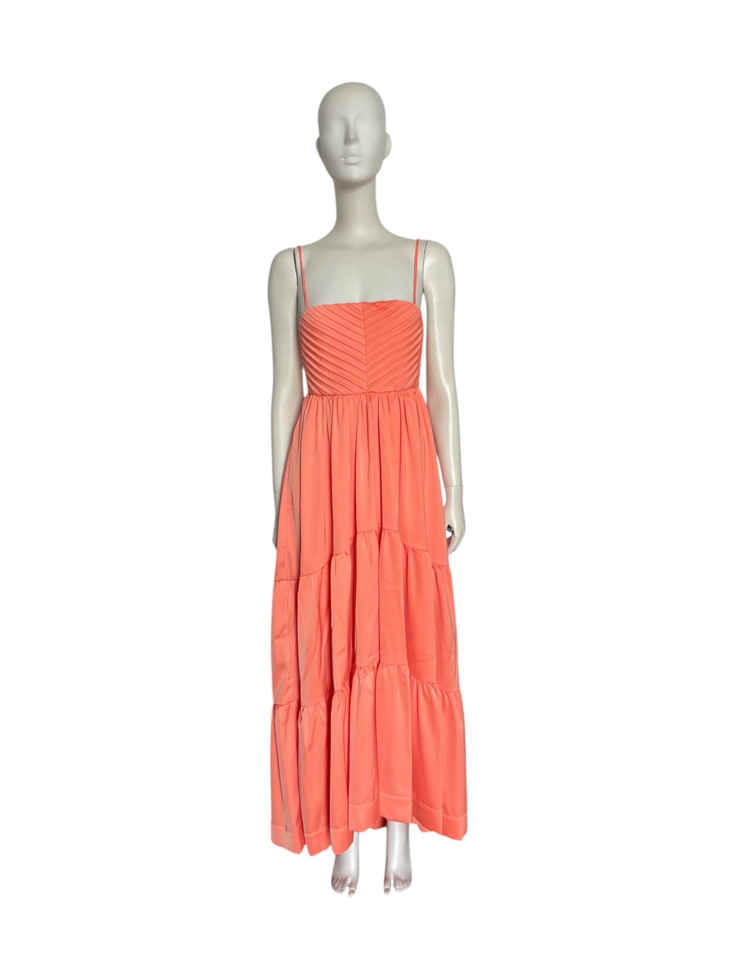 Vestido maxi gaviota naranja