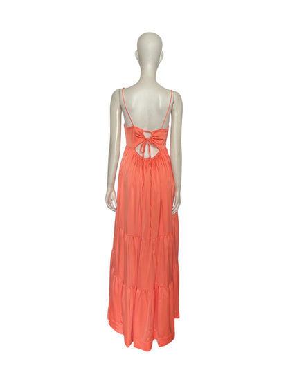 Vestido maxi gaviota naranja