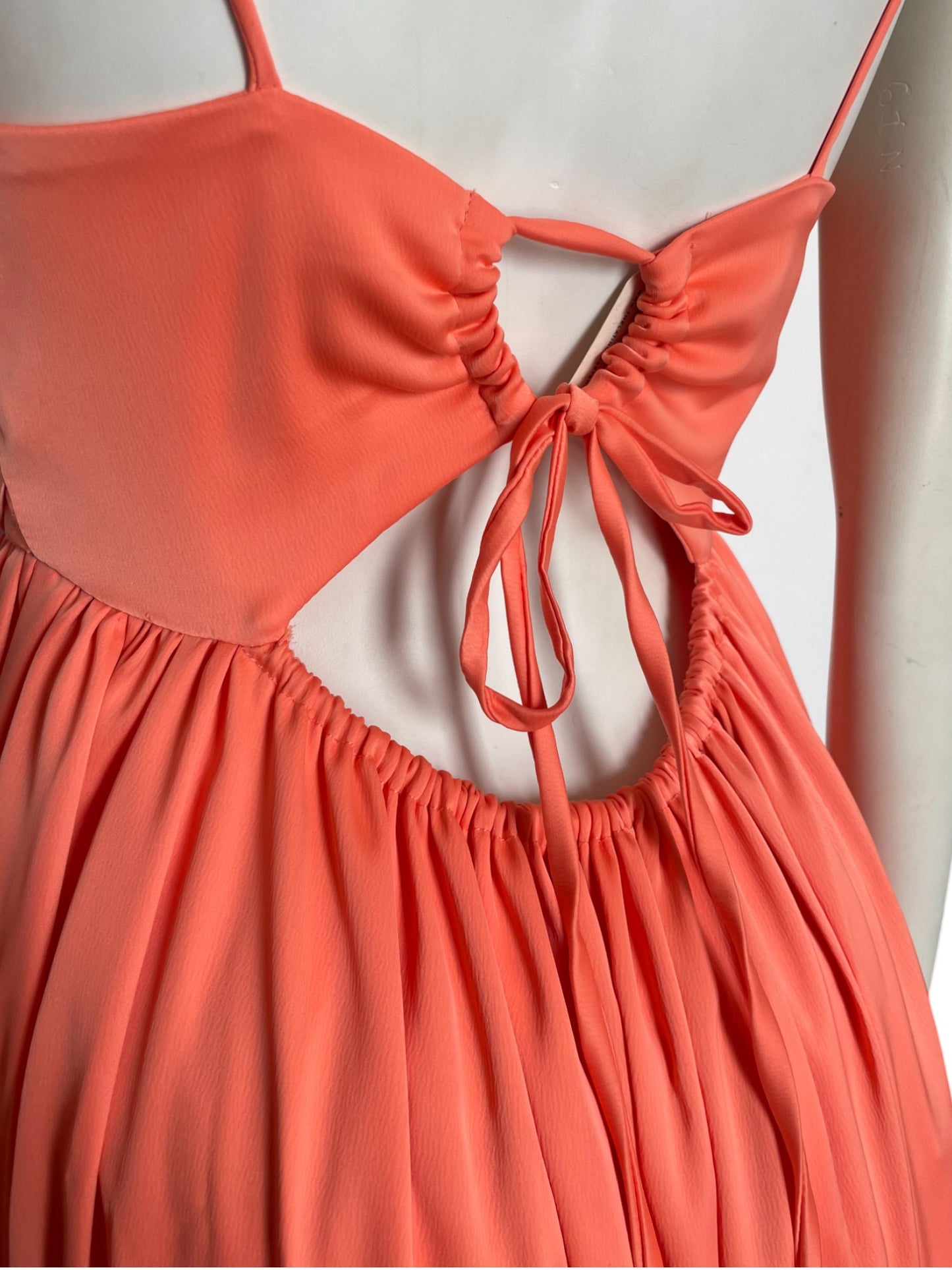 Vestido maxi gaviota naranja