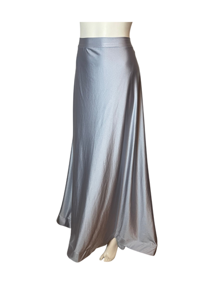 Falda Maxi gris petroleo