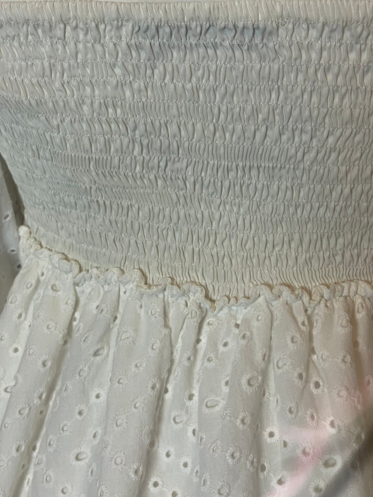 Midi dress blanco angelical