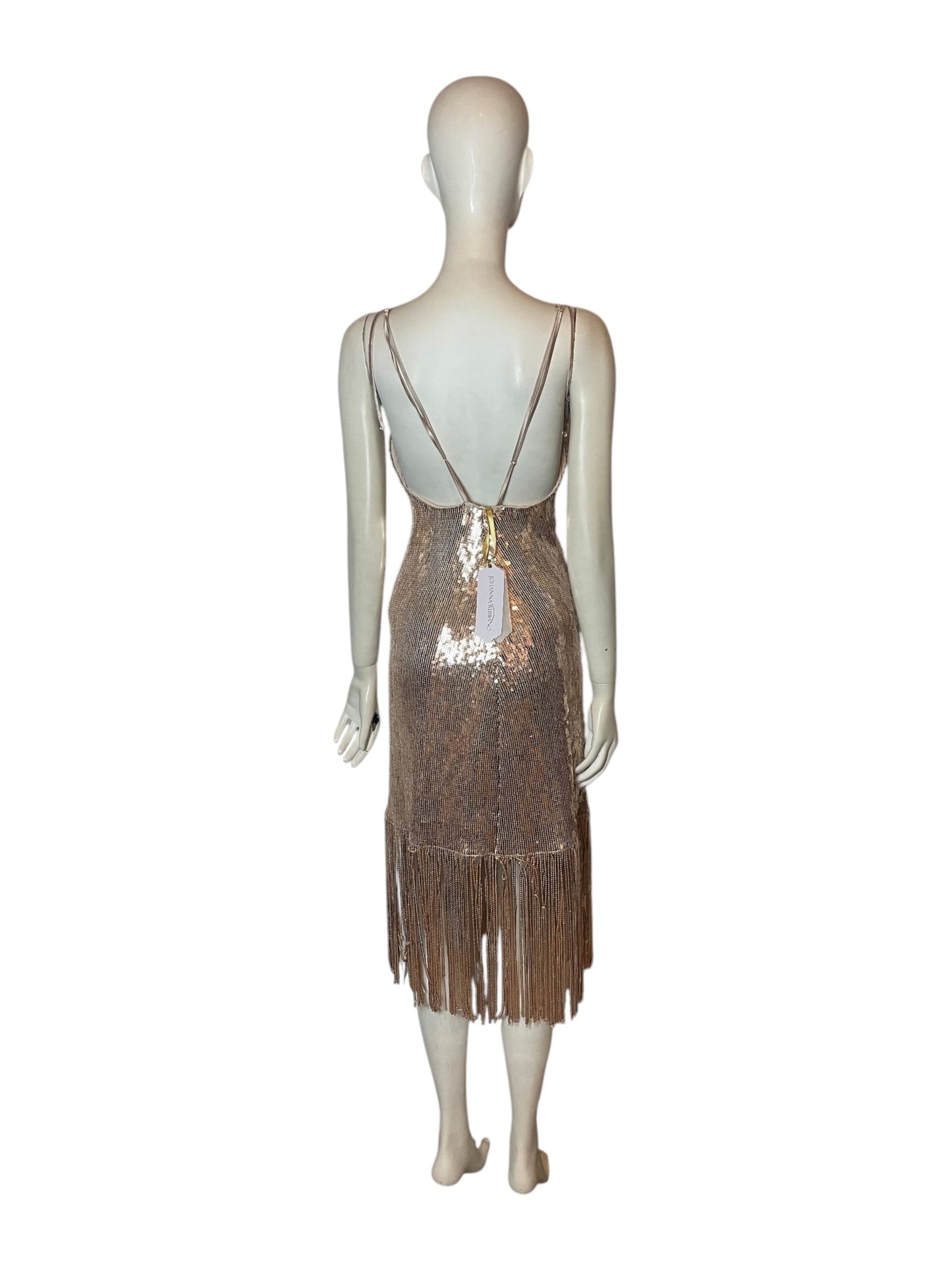 Middi dres lentejuelas doradas
