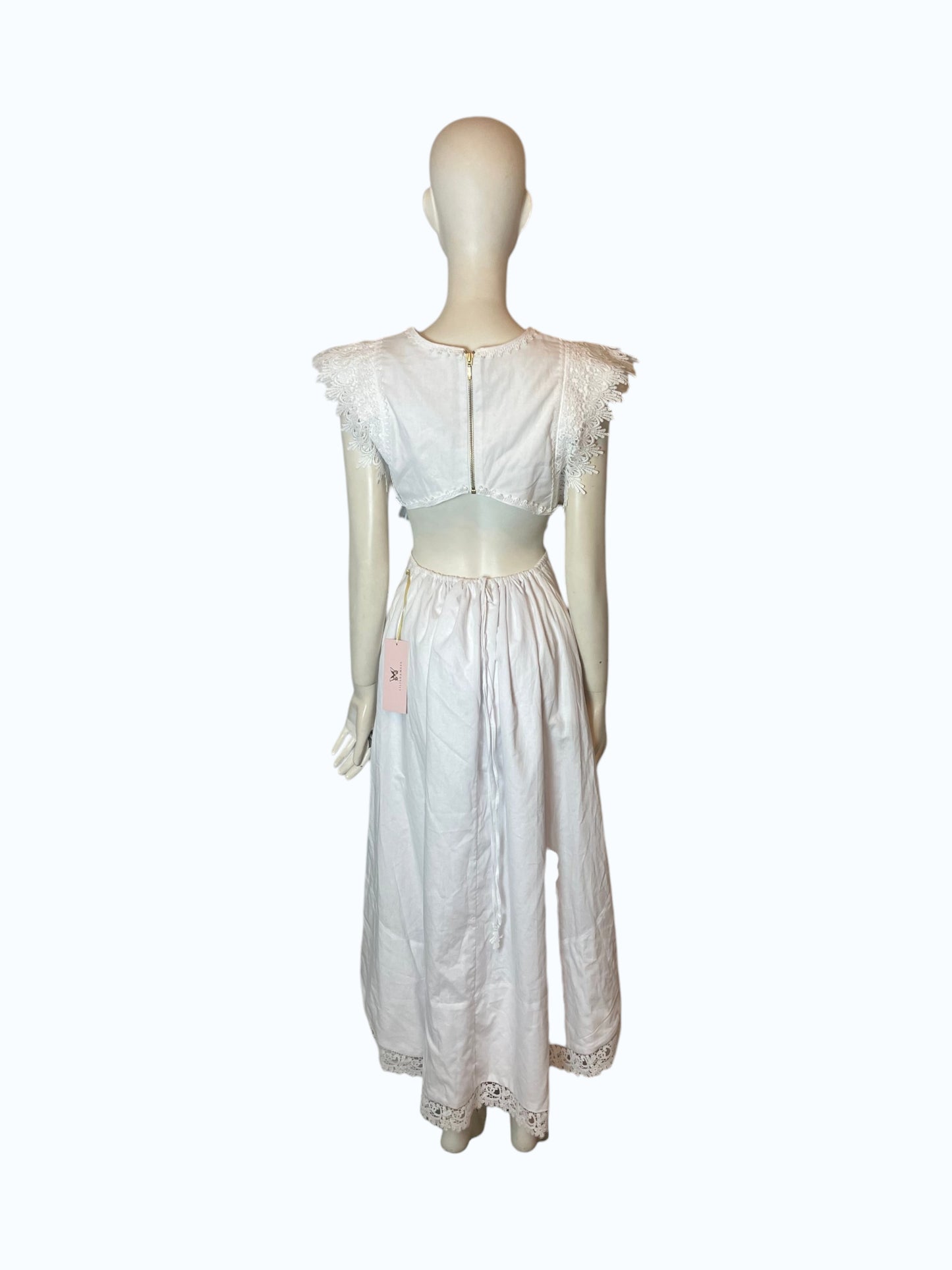 Vestido blanco midi