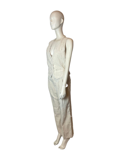 Set vest y pantalón con detalles