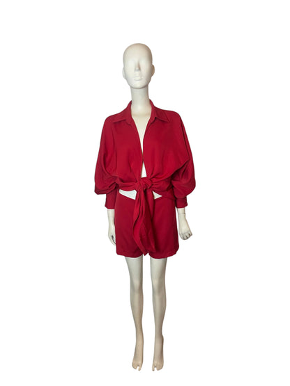 Set de short y camisa kamisis rojo