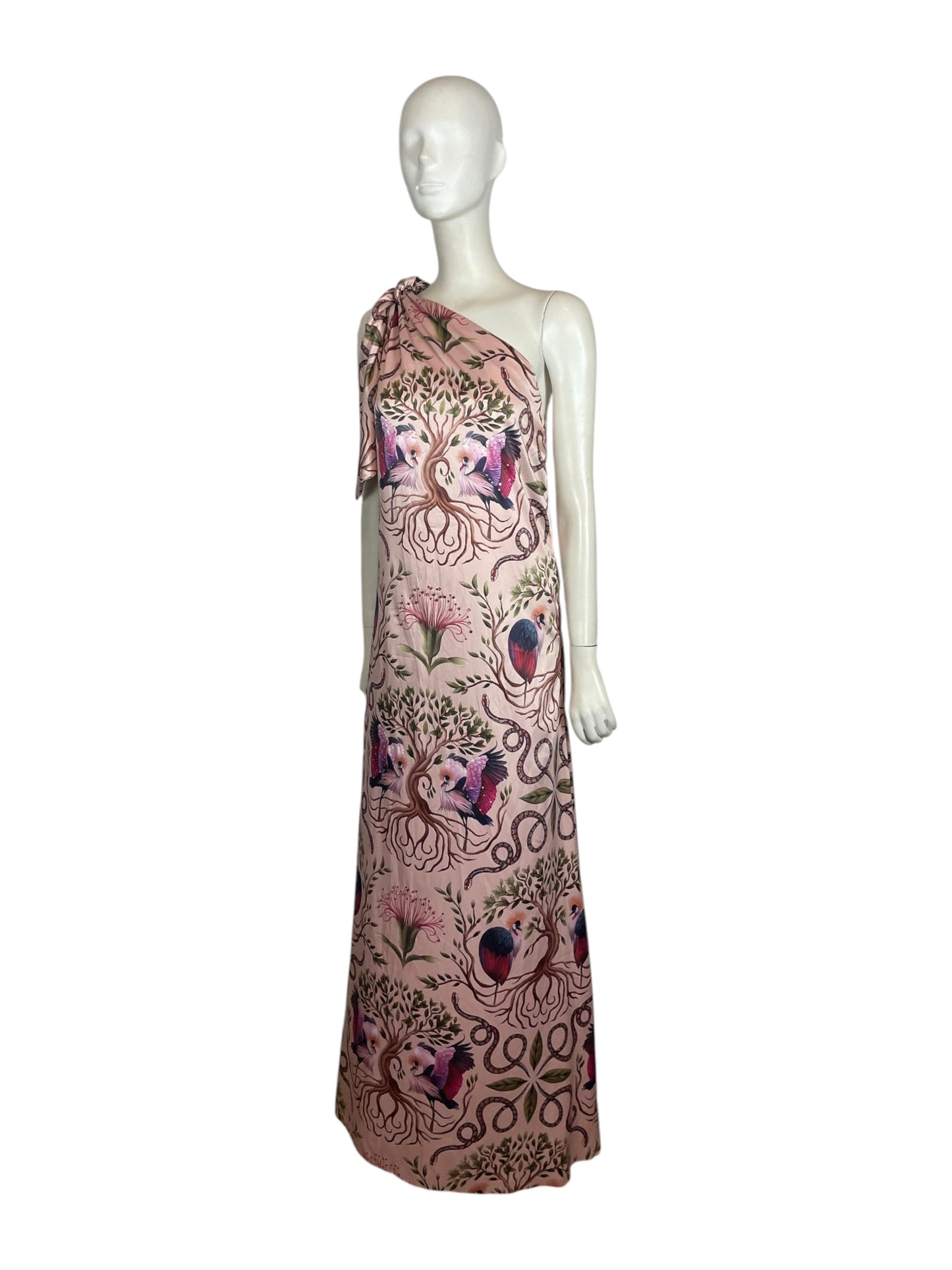 Vestido marisma medio hombro