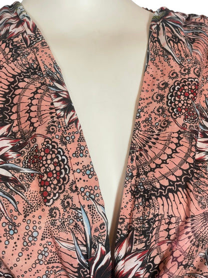 vestido midi escote en V