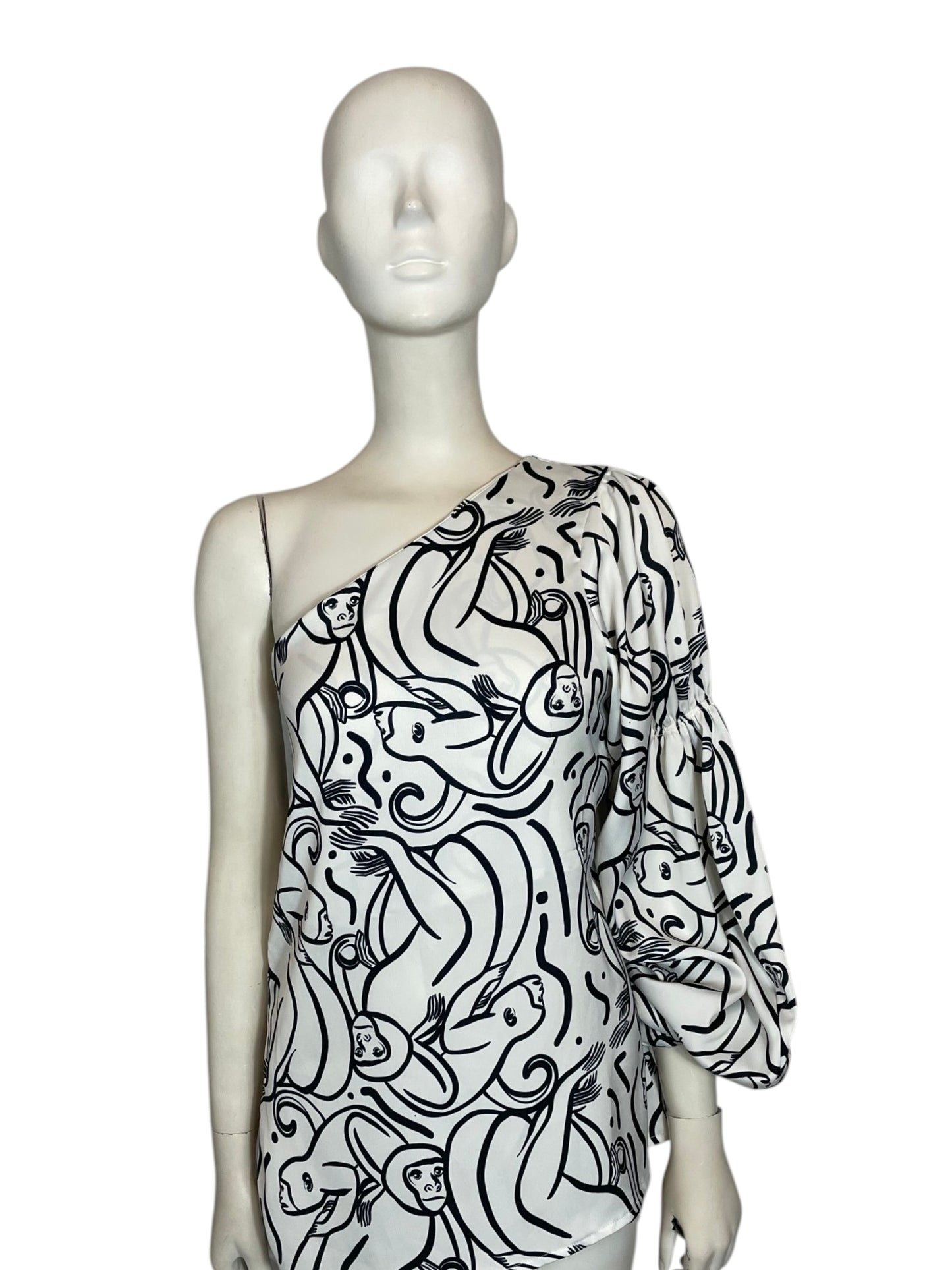 blusa medio hombro monos