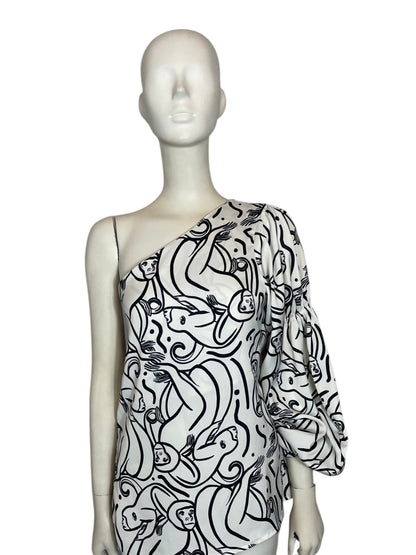 blusa medio hombro monos