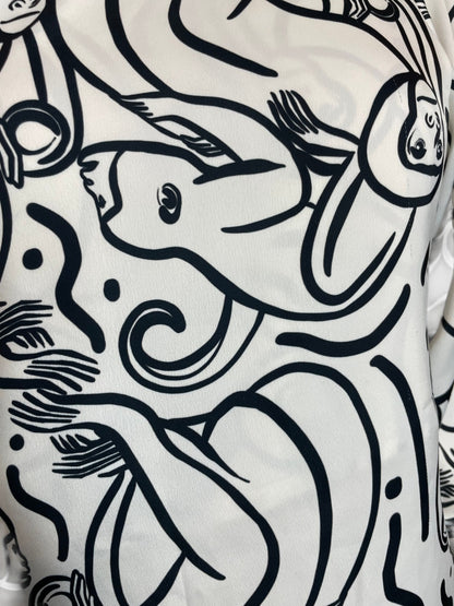 blusa medio hombro monos