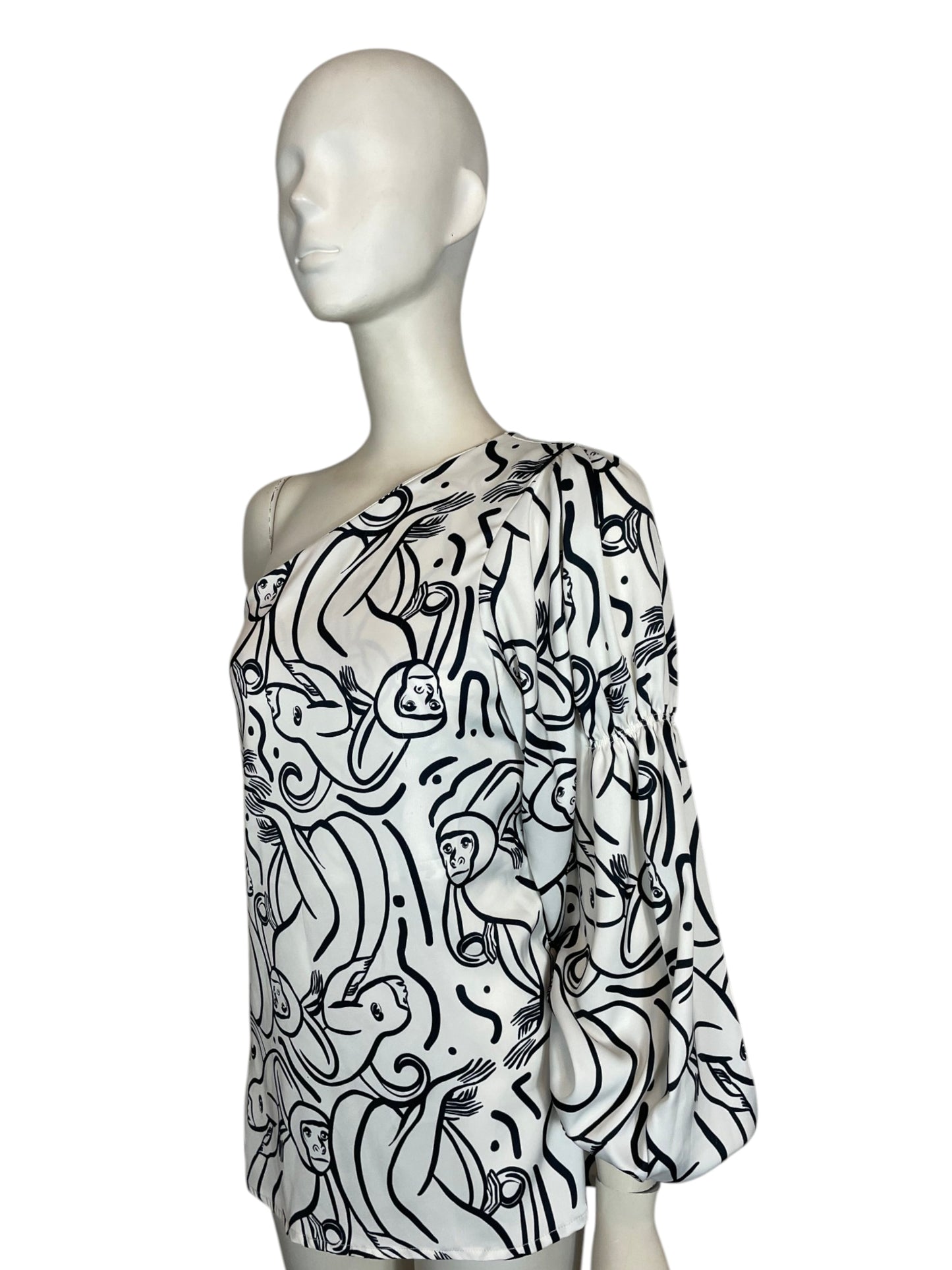blusa medio hombro monos