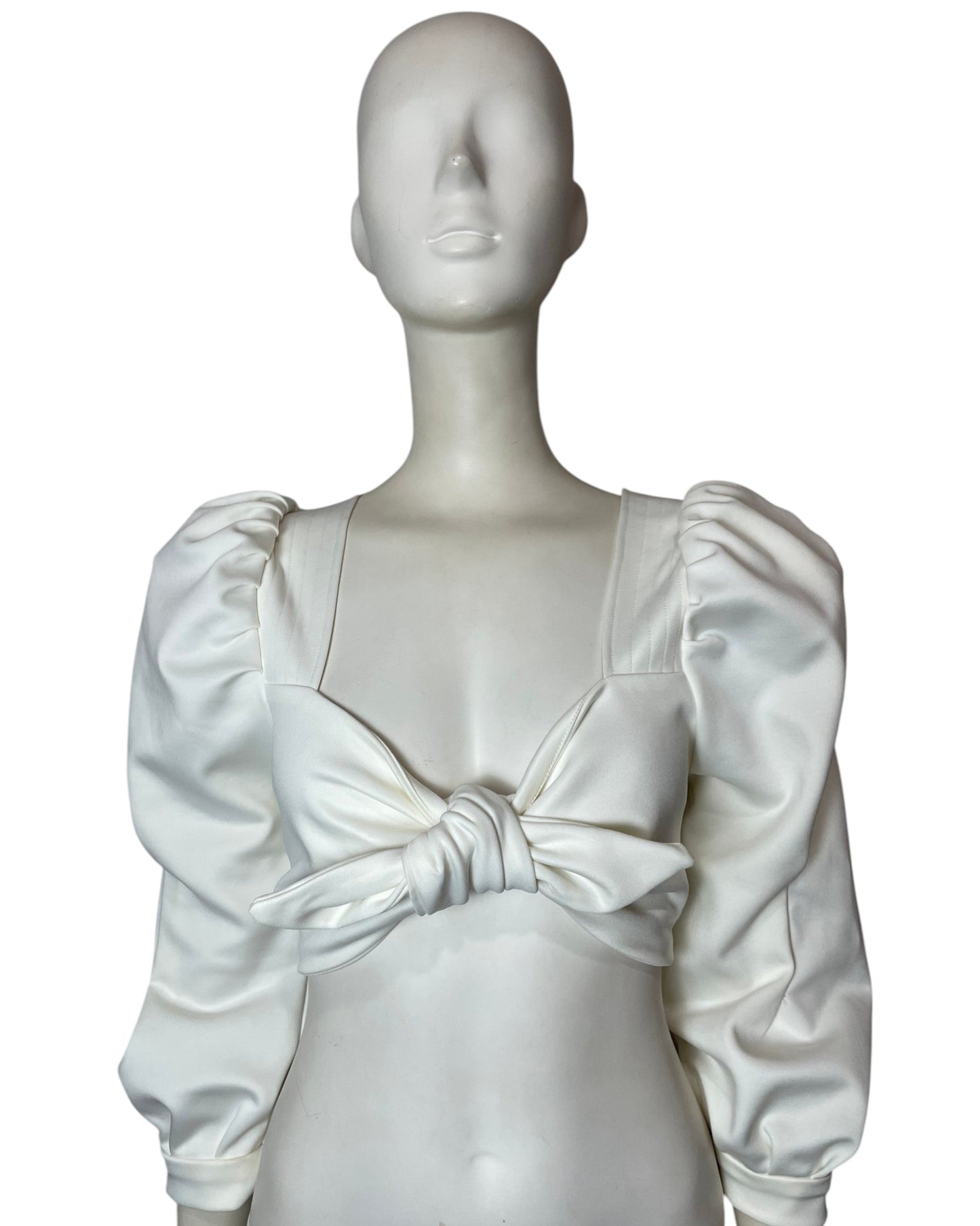 Top blanco mangas largas