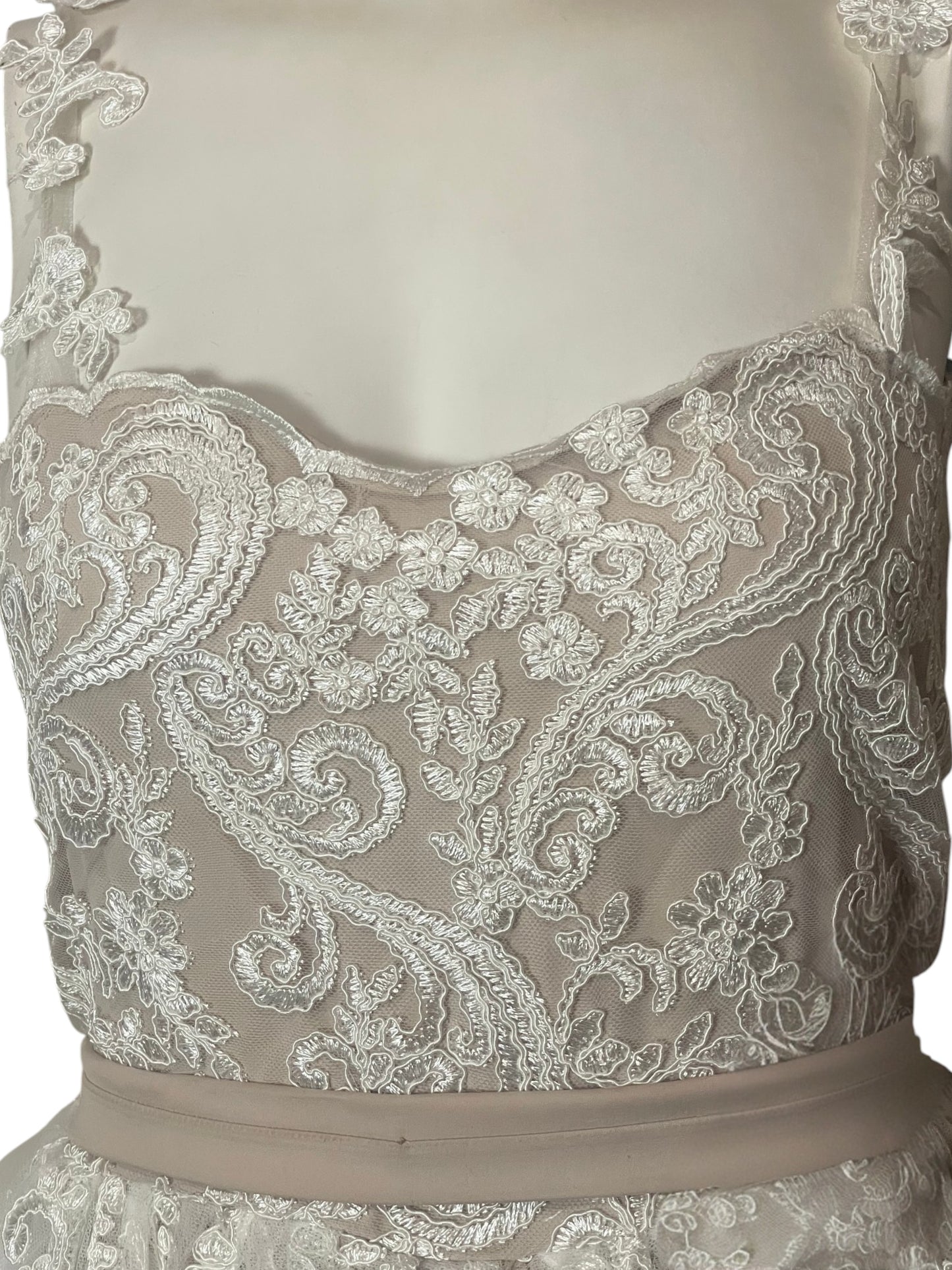 Vestido midi blanco