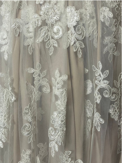 Vestido midi blanco