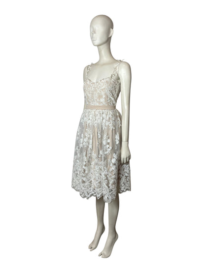 Vestido midi blanco