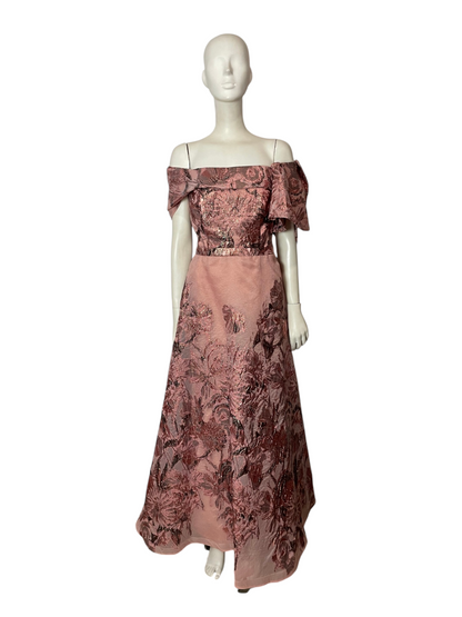 Vestido de fiesta rosa goldi