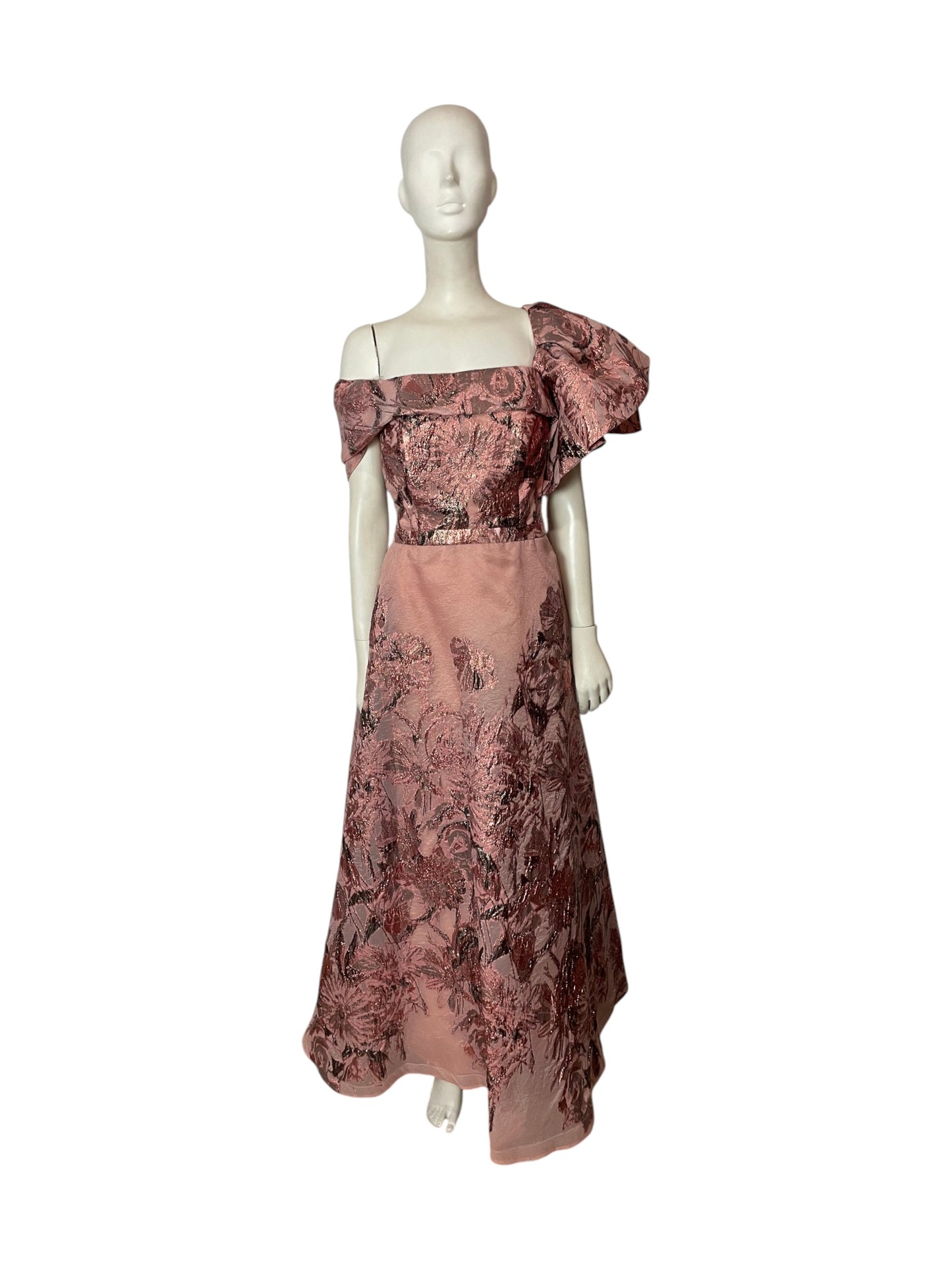 Vestido de fiesta rosa goldi