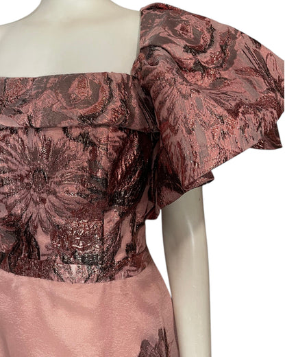 Vestido de fiesta rosa goldi