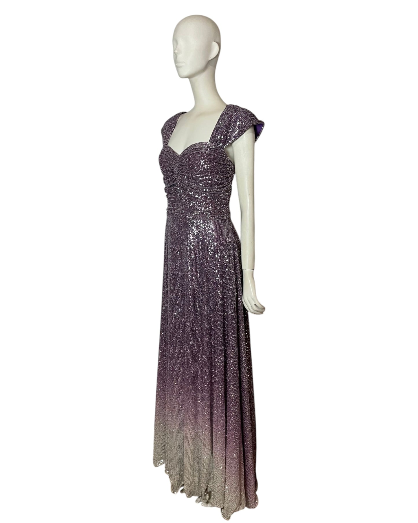 Maxi dress morado galaxia