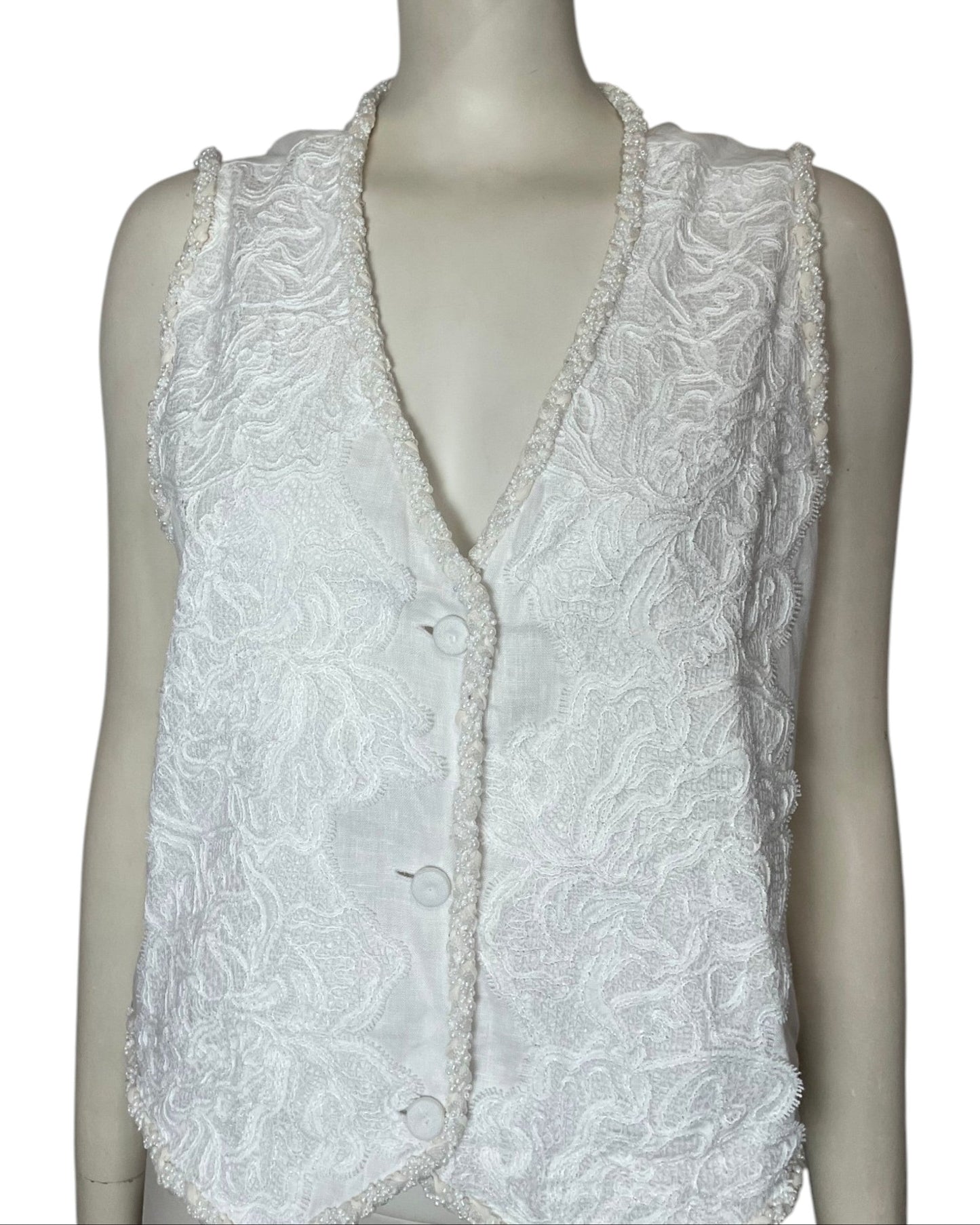 Cosma vest ivory