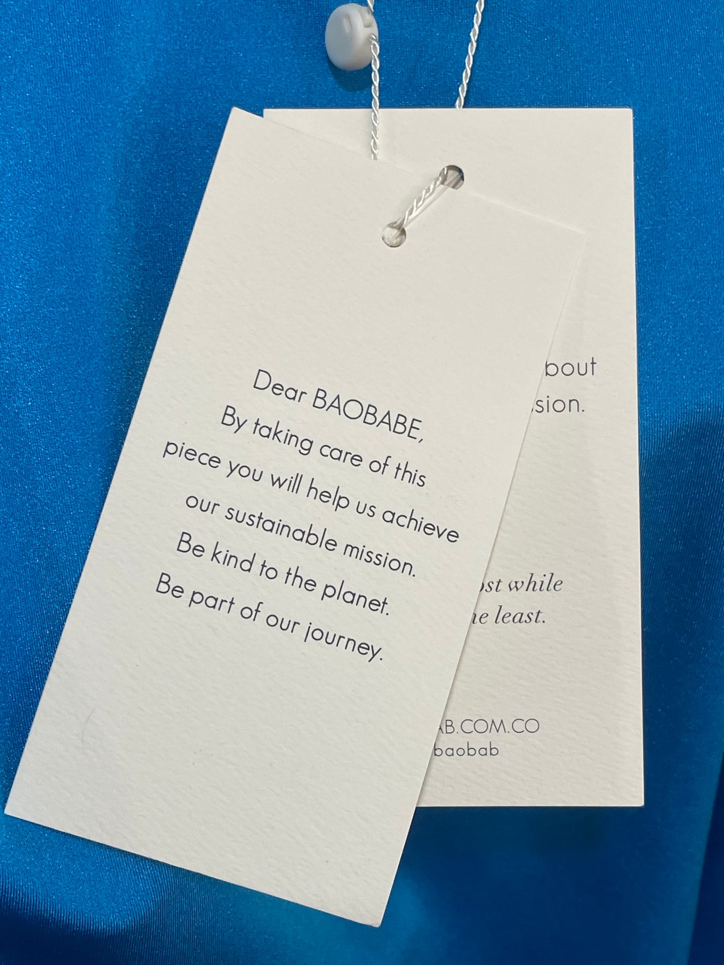 Mambo blue asymmetric dress
