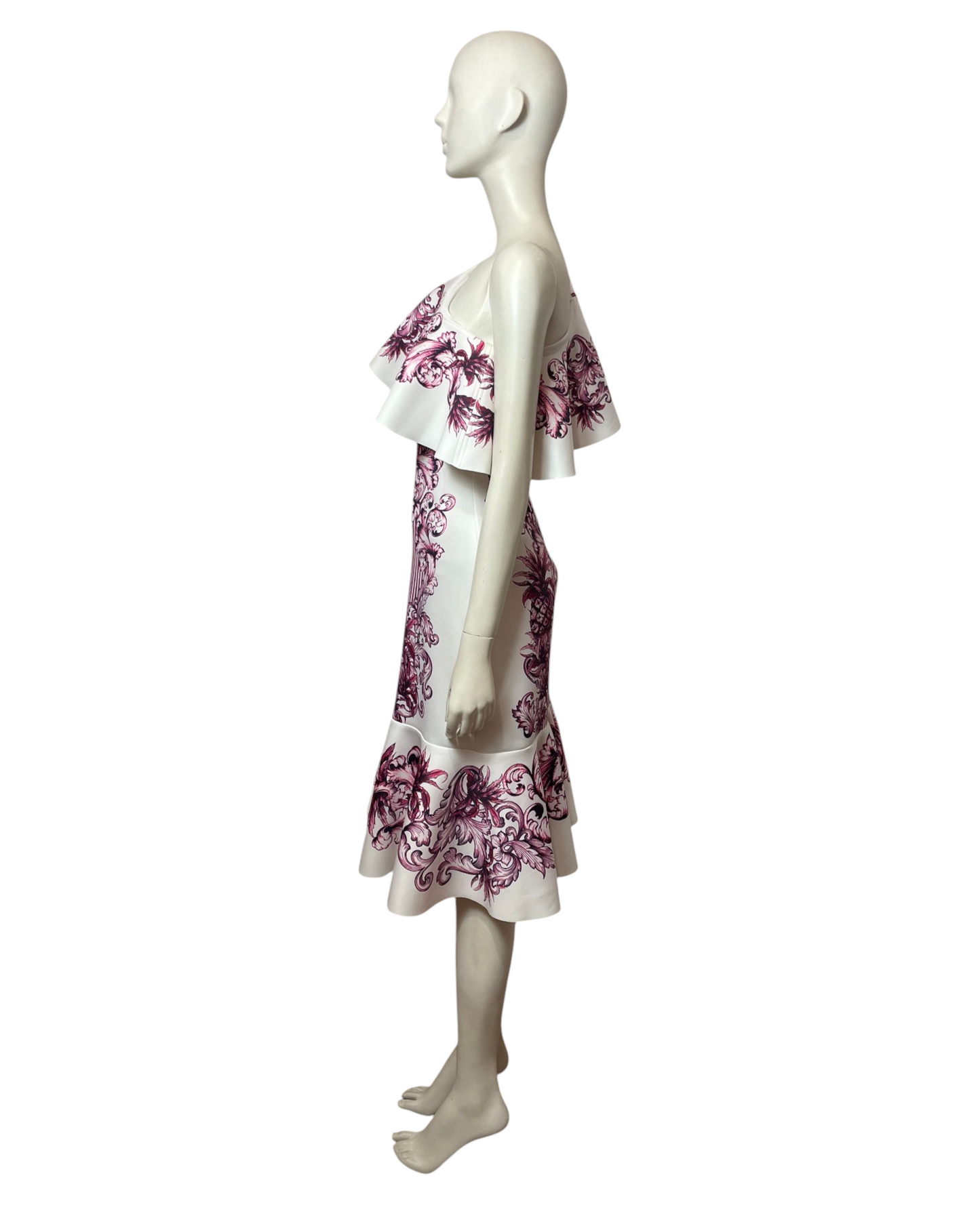 Vestido medio hombro piña
